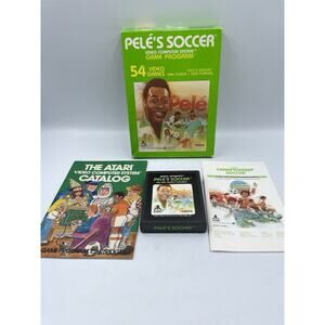 Pele's Championship Soccer (Atari 2600) CIB Complete in Box Cleaned and Tested